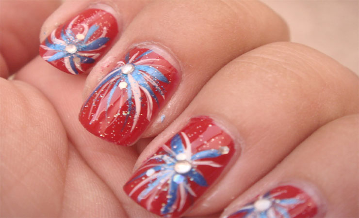 4TH OF JULY NAILS