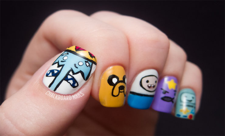 ADVENTURE TIME NAILS
