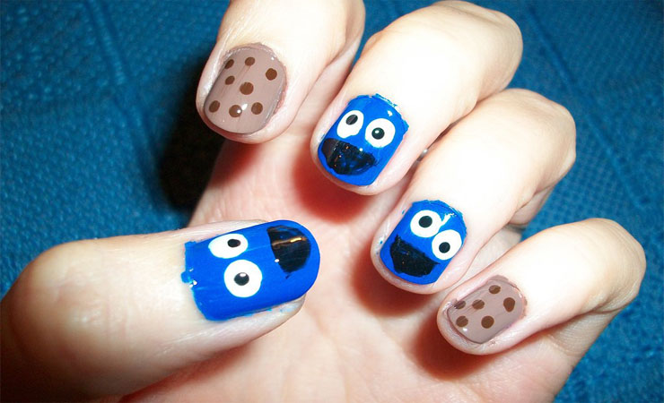 COOKIE MONSTER NAILS