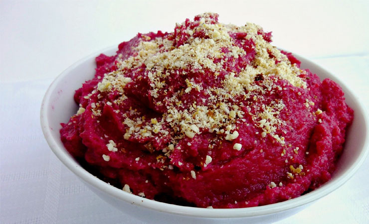 BEETS AND BLUEBERRY MASH PUREE