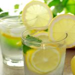 Drinking Lemon Water